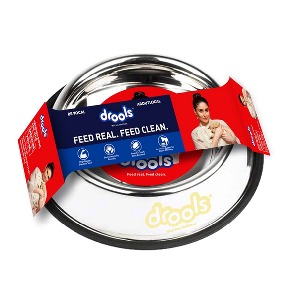 Drools Steel Feeding feeding Bowl for Dog- 850 ml Ingredients