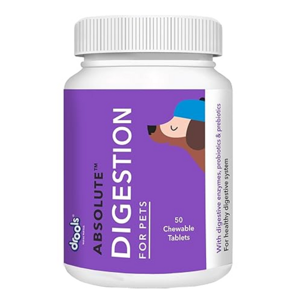 Drools Absolute Digestive Tablet- Dog Supplement, 50 Pieces Ingredients