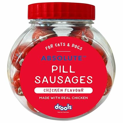 Drools Absolute Pill Sausages for Cats & Dogs, 28 Pieces Ingredients