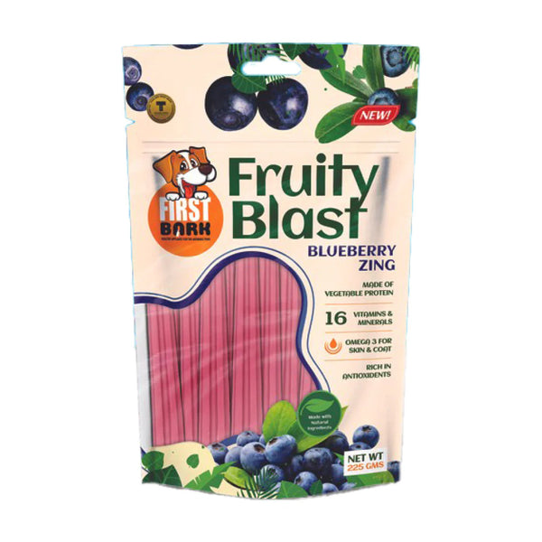First Bark Fruity Blast (225g) - Blueberry Flavor Dog Treat Ingredients