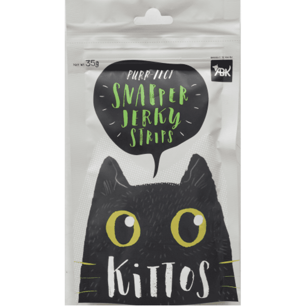 Kittos Purr Fect Snapper Jerky Strips Cat Treats, 35g Ingredients