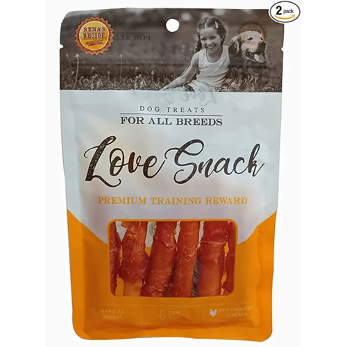 Rena Love Snack Chicken Wrap Cheese Sticks Dog Treats, 55g