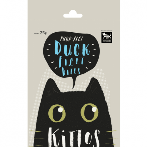 Kittos Purr Fect Duck Fillet Bites Cat Treat, 35g