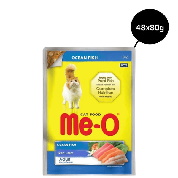 Me-O Ocean Fish Adult Cat Wet Food, 80g Ingredients