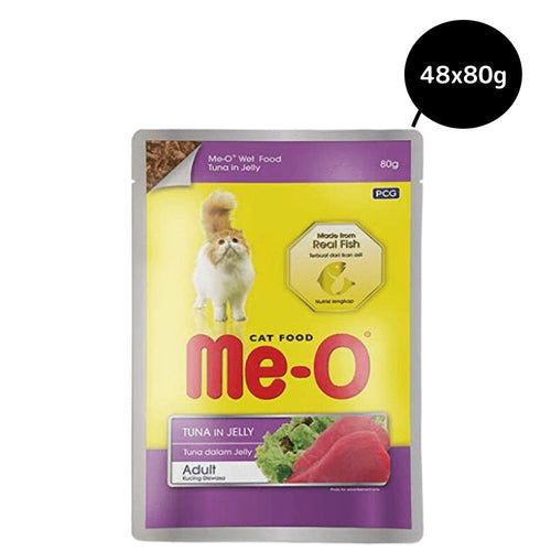 Me-O Tuna in Jelly Adult Cat Wet Food, 80g