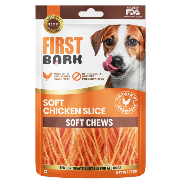 First Bark Soft Chicken Slice Jerky Soft Chews, 70g Ingredients