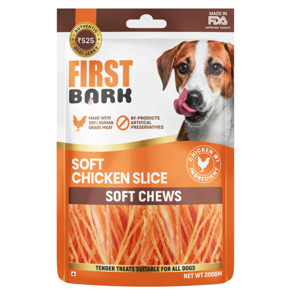 First Bark Soft Chicken Slice Jerky Dog Treat, 200g Ingredients