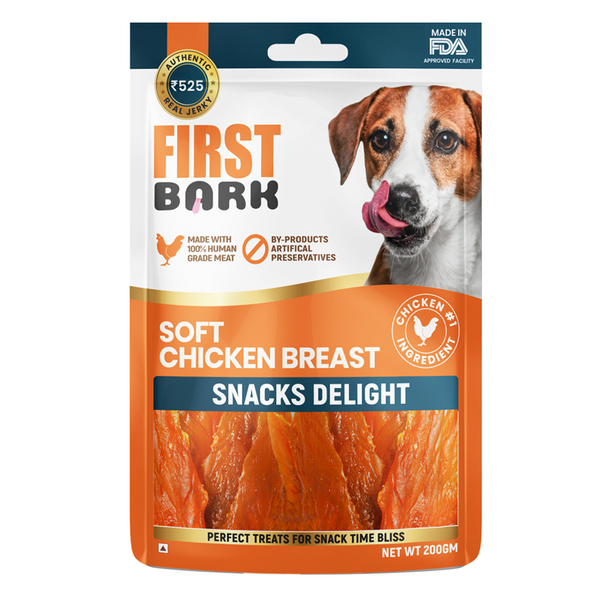 First Bark Soft Chicken Breast Snack Delight Jerky Treat, 200g Ingredients