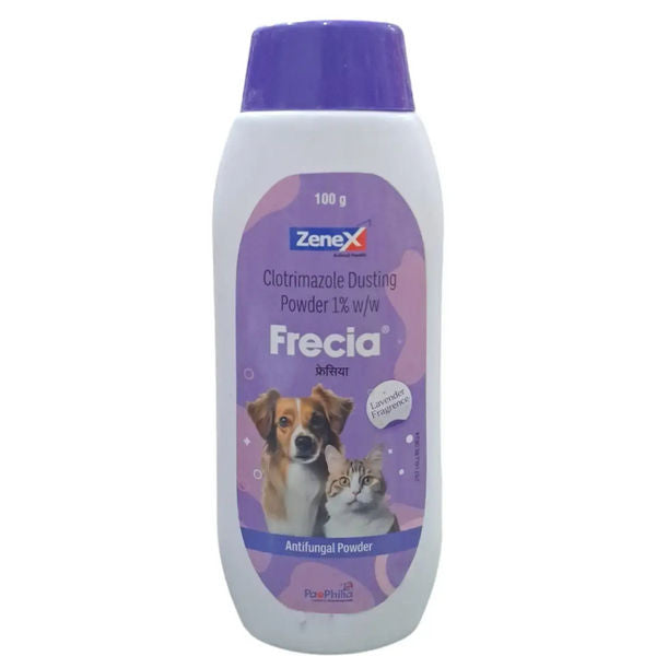 Zenex Frecia Powder (Clotrimazole Dusting Powder) for Cats and Dogs Ingredients