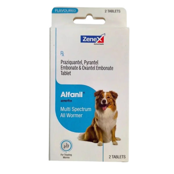 Zenex Alfanil Dewormer Tablet (Praziquantel) for Dogs Ingredients