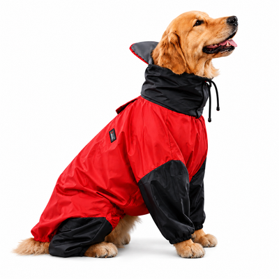 Furrfab Jumpsuit Style Dog Raincoat (Full Sleeves)