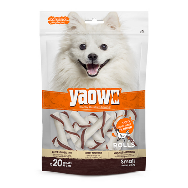 Gnawlers Yaowo Stick Roll Dog Treats (2.5inch), 220g Ingredients