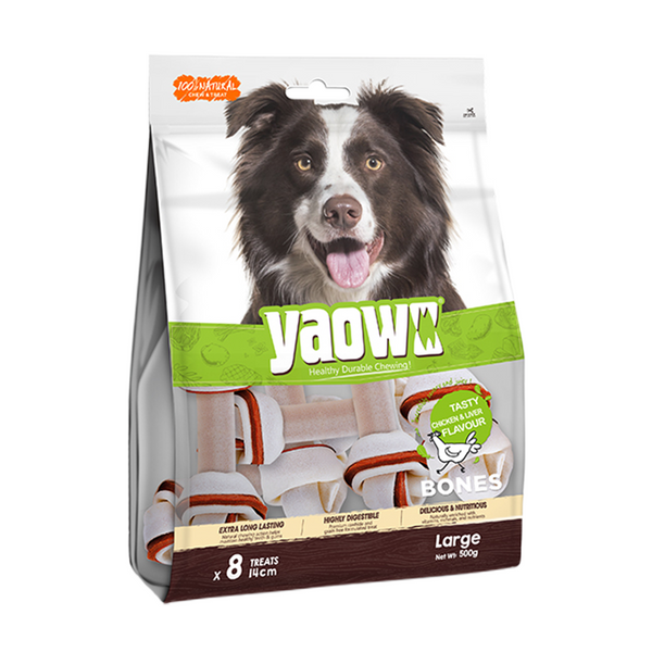 Gnawlers Yaowo Knotted 2.5" Dog Treats, 500g Ingredients