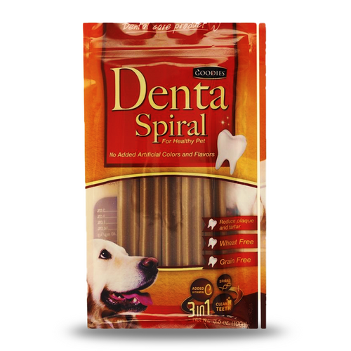 Goodies Dental Spiral Dog Treat, 100g