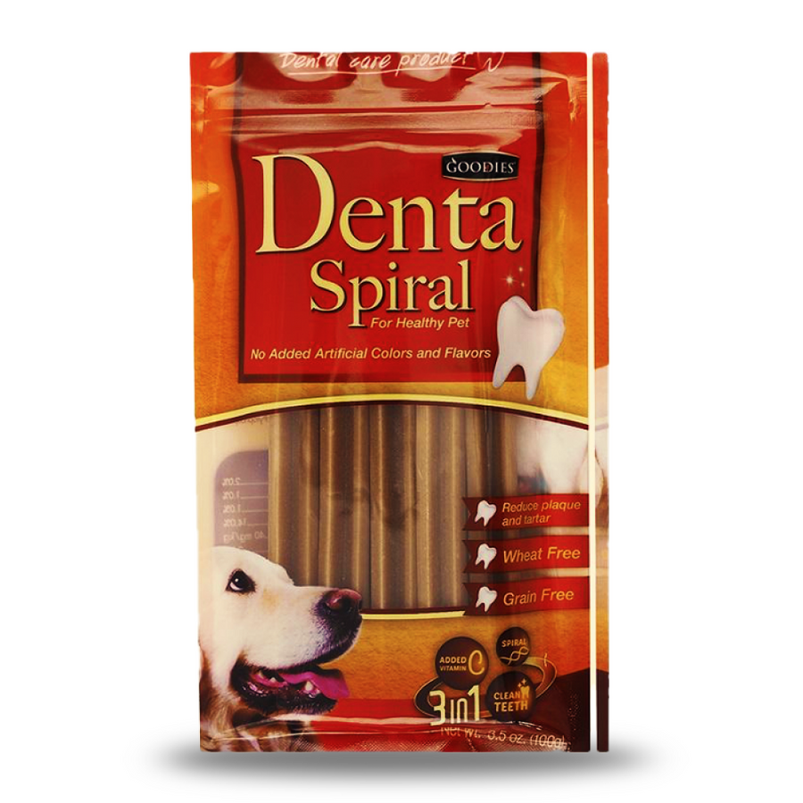 Goodies Dental Spiral Dog Treat, 100g