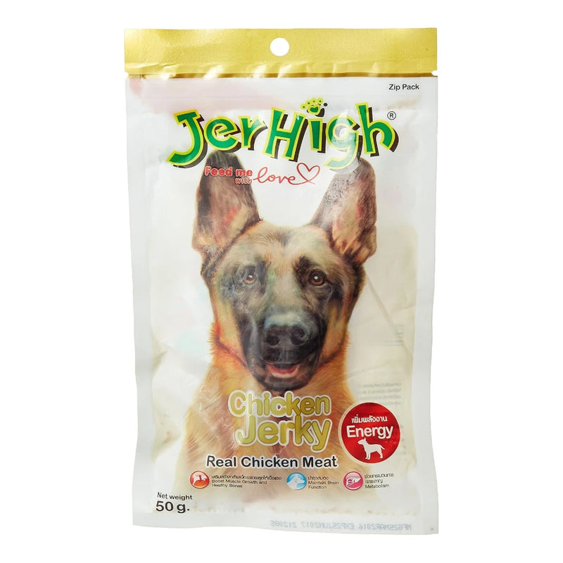 JerHigh Chicken Jerky Stick Dog Treats 50g (Pack of 1) - Image 1
