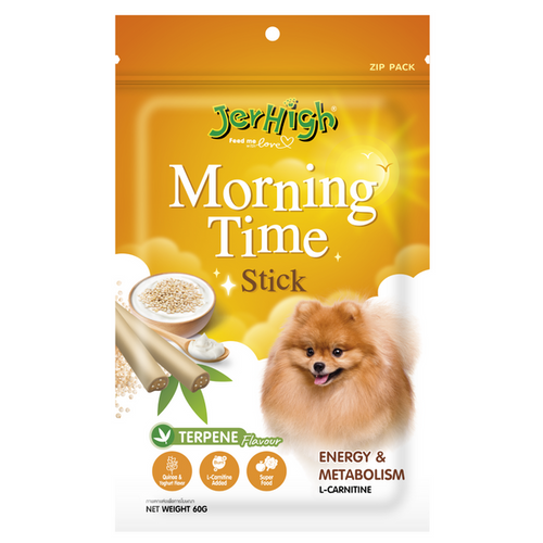 Jerhigh Dog Treat for Energy & Metabolism - Morning Time Stick (Pack of 6)
