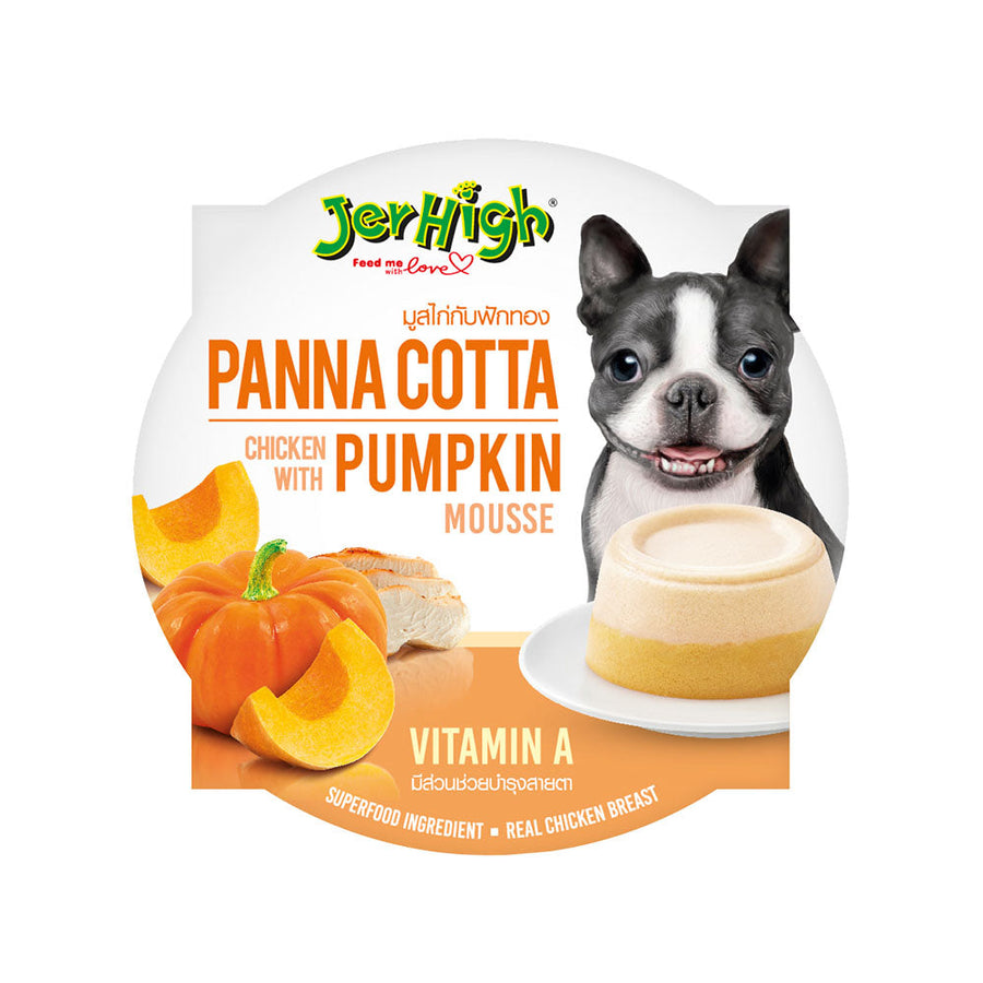 Jerhigh Panna Cotta Chicken with Pumpkin Treat For Dogs, 70g (Pack of 2)