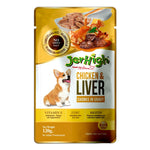 JerHigh Chicken & Liver Gravy Wet Dog Food – High Protein (Pack of 24) Photo 1