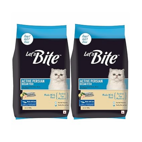 Let's Bite Active Persian Dry Adult Cat Food (1+1)Kg Ingredients