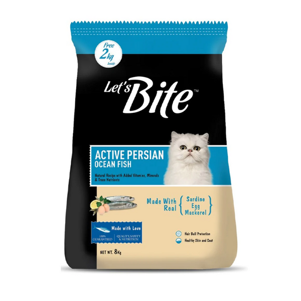 Let's Bite Active Persian Dry Adult Cat Food 8Kg Ingredients