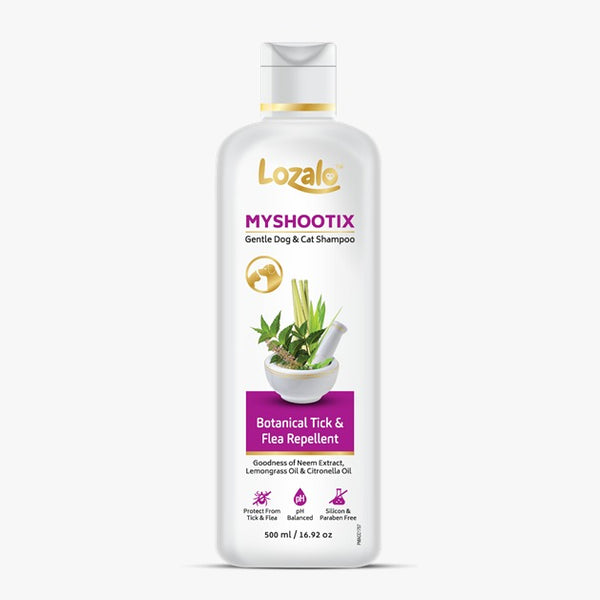 Lozalo Anti-Tick & Flea Shampoo, 500 ml for Dogs & Cats Ingredients