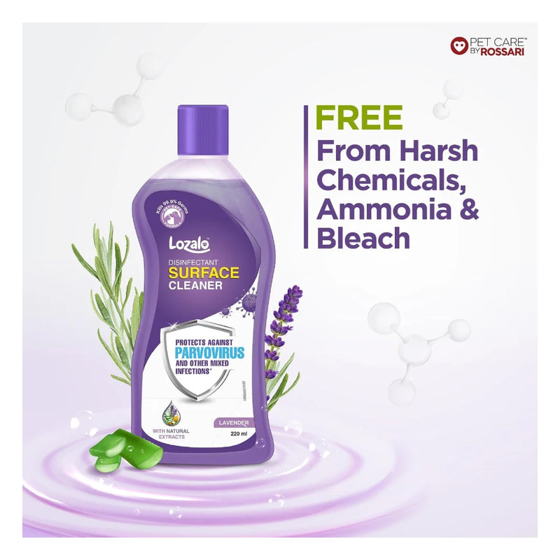 Lozalo Lavender Fragrance Liquid Disinfectant Surface Cleaner  Safe for Pets & Children | Kills Germs & Viruses | Infused with Neem, Tulsi, Turmeric, Aloe Vera | Floor Cleaner - Image 7