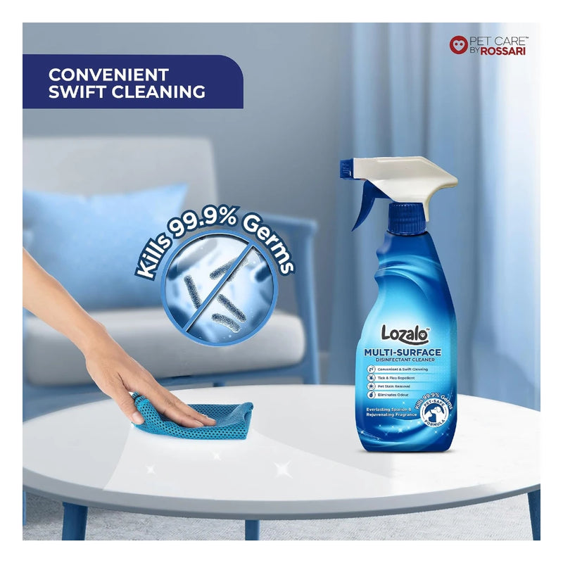 Lozalo Multi-Surface Disinfectant Cleaner Spray for Pet-Friendly Homes 500 ML|Remove Pet Messes Such as Vomit, Urine, Feces Works on Multi-Surface |Effective on Glass, Wood, Plastic, Kitchen Surfaces - Image 3