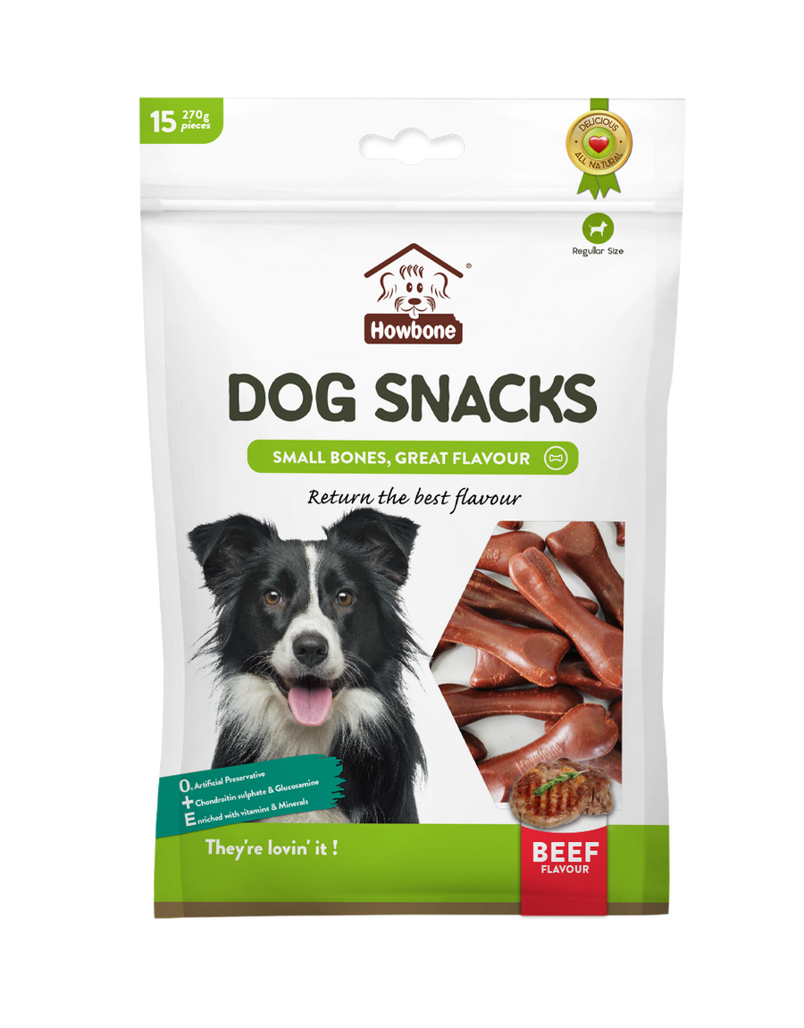 HoeBone Dog Snacks Chicken Beef Flavor 15 in 1, 270g