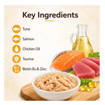 Me-O Delite Tuna with Salmon in Gravy for Adult - 70 g - Pack of 12 Photo 4