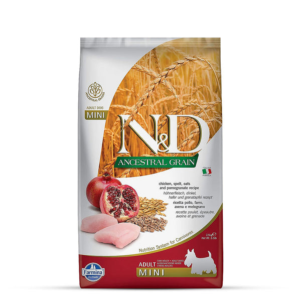N&D ANCESTRAL Chicken Puppy Mini Dry Dog Food Ingredients