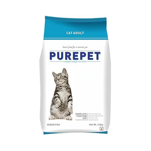 Purepet Ocean Fish Adult Dry Cat Food, 2.8 kg Ingredients