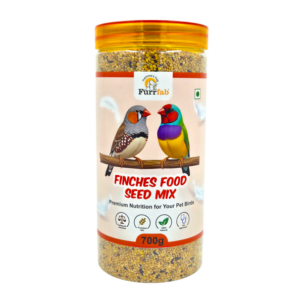 Furrfab Finches Food Seed Mix, 700g | 100% Natural & Balanced Nutrition for Finches Ingredients