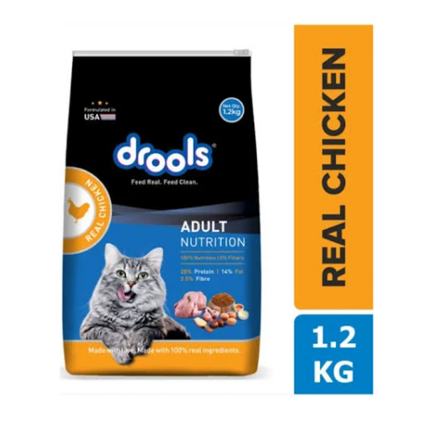 Drools Real Chicken Dry Cat Food, 1.2Kg Ingredients