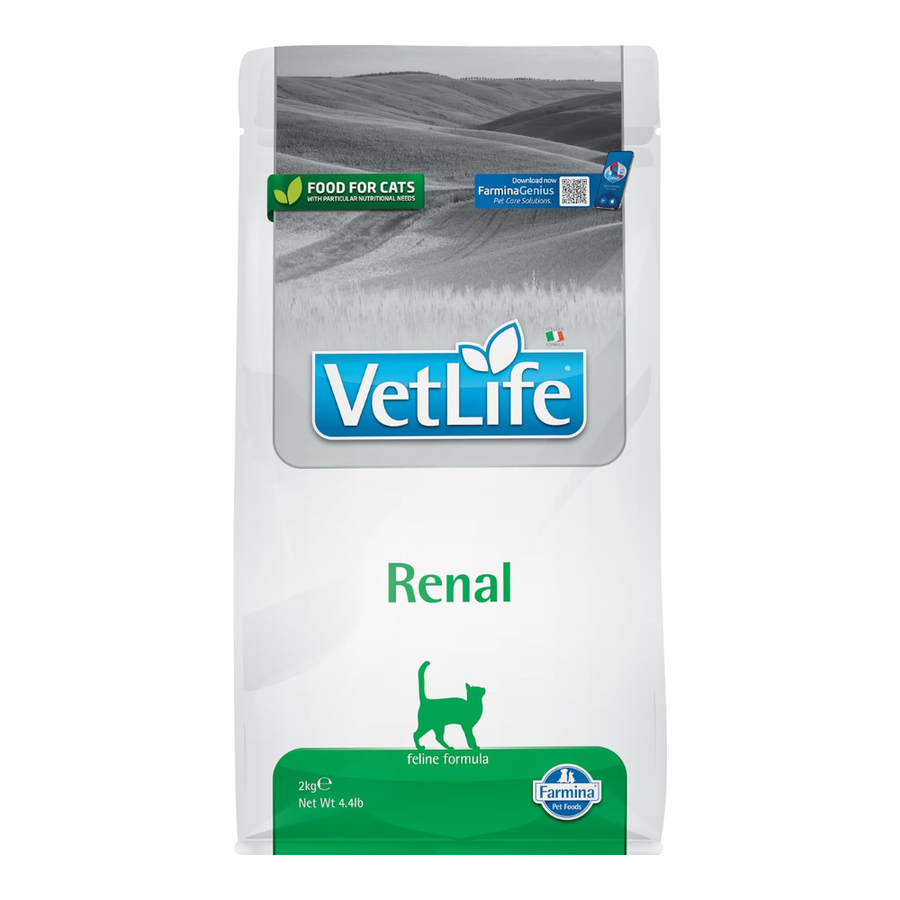 Farmina Vet Life Cat Renal Natural Diet Dry Cat Food, 2Kg