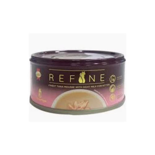 Smart Heart Refine Finest Tuna Mousse with Goat Milk for Kitten Tin 80g (Pack of 12)