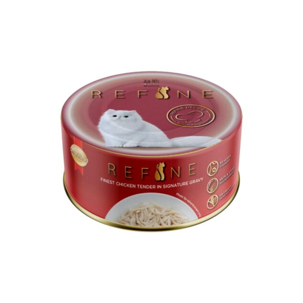 Smart Heart Refine Finest Chicken Tender in Signature Gravy Adult Cat Food Tin 80g (Pack of 6) Ingredients
