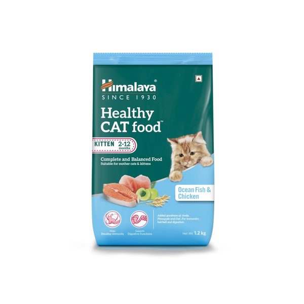 Himalaya Healthy Cat Food | Ocean Fish and Chicken Flavor | Mother and Kitten Ingredients