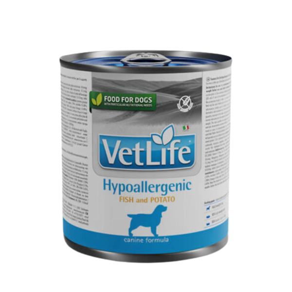 Farmina Vet Life Hypoallergenic- Fish & Potato Natural Diet Wet Dog Food, 300g Ingredients