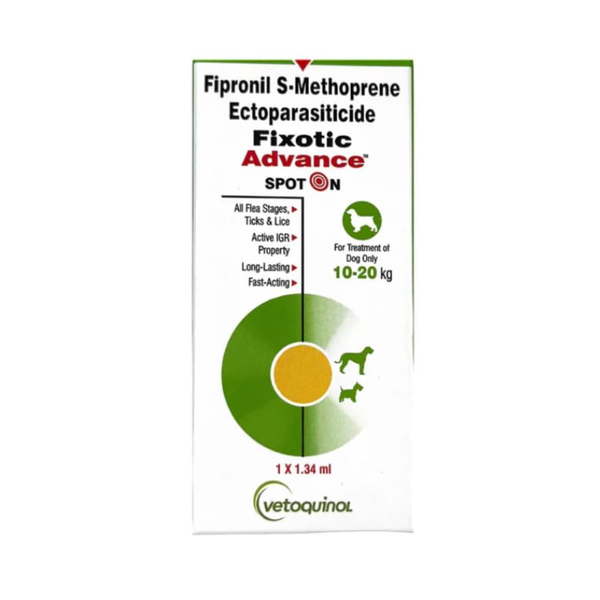 Vetoquinol Fixotic Advance Spot On 1.34 ml for Dogs 10-20 kg Ingredients