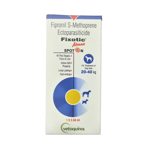 Vetoquinol Fixotic Advance Spot On 2.68 ml for Dogs 20-40 kg