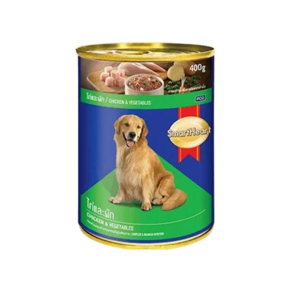 SmartHeart Chicken With Vegetables Adult Canned Wet Dog Food, 400g (Pack of 24) Ingredients