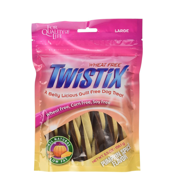 NPIC Twistix Pumpkin Spice Flavour Dog Treat, 156g Ingredients
