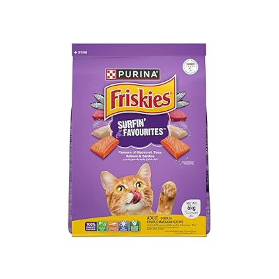 Purina Friskies Adult Surfin Favorites Dry Cat Food