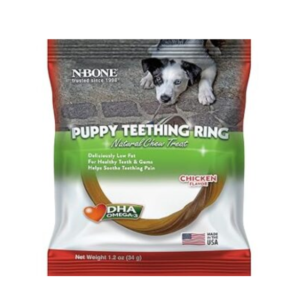 N-Bone Puppy Teething Ring Chicken Flavor, 34g Ingredients
