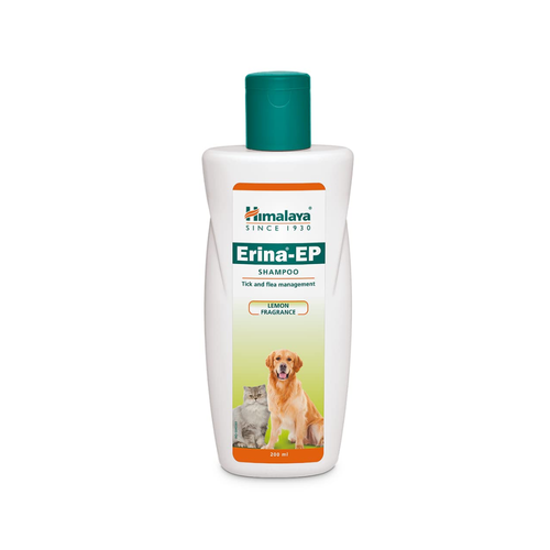 Himalaya Erina EP Shampoo for Dogs and Cats | Anti-Tick and Flea Formula, 200 ml