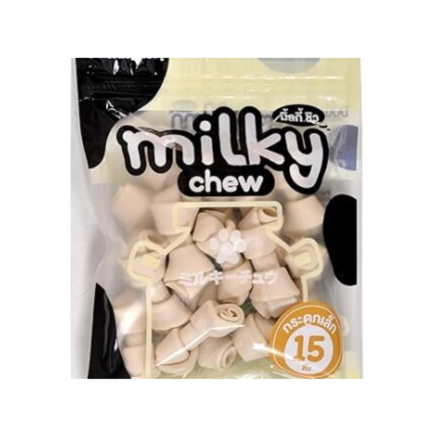 Dogaholic Milky Chew Knotted Bone (15 Pieces)