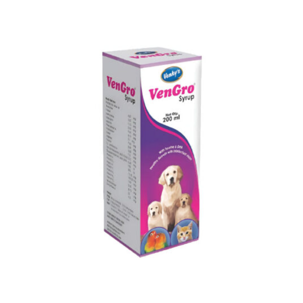 Venkys Vengro Syrup Multivitamin Supplements for Dogs and Cats, 200 ml Ingredients