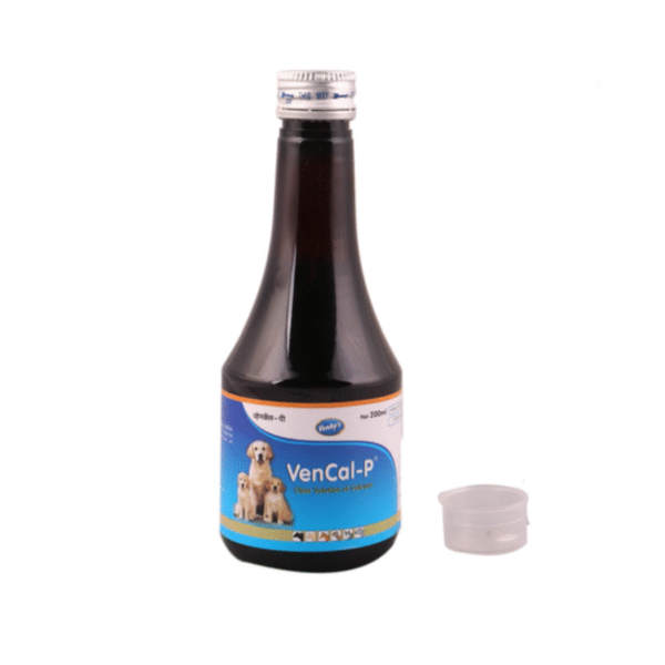 Venkys Vencal P Syrup Calcium Supplement for Dogs and Cats, 200ml (Pack of 2) Ingredients