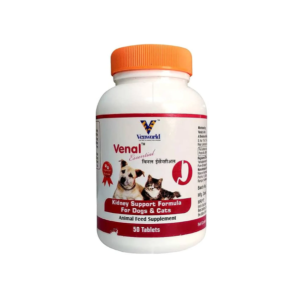 Venkys Venal Essentials for Dogs & Cats, 50 Tablets Ingredients